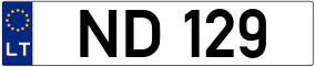 Trailer License Plate